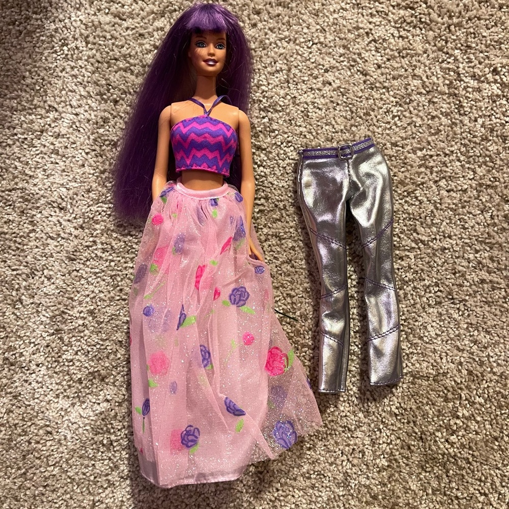 Barbie with multiple color hair